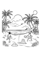 Vorschau - Arbeitsblätter - Strandferien Kunst Ferien Fensterbilder Mandala Bilder ausmalen - Seite 2