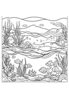Vorschau - Arbeitsblätter - Ausmalbilder Unterwasserwelt - Seite 3