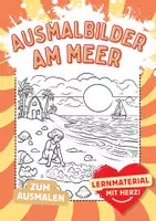 Vorschau - Arbeitsblätter - Ausmalbilder Strand - Deckblatt
