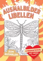 Vorschau - Arbeitsblätter - Libellen Kunst Ausmalbild Libelle Fensterbilder Mandala Bilder ausmalen - Deckblatt