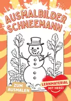 Vorschau - Arbeitsblätter - Schneemann Kunst Ausmalbilder lustige Schneemänner Fensterbilder Mandala Bilder ausmalen - Deckblatt