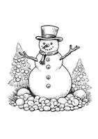 Vorschau - Arbeitsblätter - Schneemann Kunst Ausmalbilder lustige Schneemänner Fensterbilder Mandala Bilder ausmalen - Seite 3