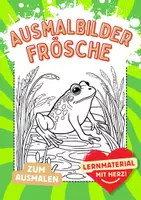 Vorschau - Arbeitsblätter - Frösche Ausmalbild Frosch Fensterbilder Mandala Bilder ausmalen - Deckblatt