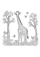 Vorschau - Arbeitsblätter - Giraffen Ausmalbild Giraffe Afrika Fensterbilder Mandala Bilder ausmalen - Seite 3