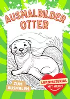 Vorschau - Arbeitsblätter - Otter Ausmalbild Fensterbilder Mandala Bilder ausmalen - Deckblatt