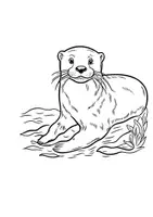 Vorschau - Arbeitsblätter - Otter Ausmalbild Fensterbilder Mandala Bilder ausmalen - Seite 3