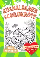 Vorschau - Arbeitsblätter - Schildkröte Ausmalbilder - Seite 1
