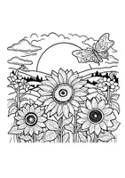 Vorschau - Arbeitsblätter - Ausmalbilder Blumen - Seite 2