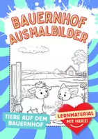 Vorschau - Arbeitsblätter - Tiere auf dem Bauernhof Ausmalbilder Fensterbilder Mandala Bild ausmalen - Deckblatt