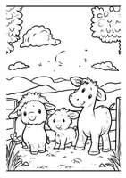 Vorschau - Arbeitsblätter - Ausmalbilder Tiere auf dem Bauernhof Fensterbilder Mandala Bilder ausmalen - Seite 3