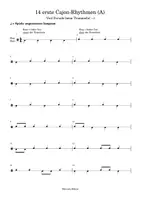Vorschau - Arbeitsblätter - 46 erste Cajon-Rhythmen: Notensammlung (PDFs) - Seite 1