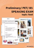 anteprima - Testo - 4 Speaking Exams - PET/ Preliminary / B1 - Food, Home/house, Education and Technology - Pagina 1