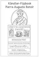 Vorschau - Arbeitsblätter - Pierre-Auguste Renoir - Künstler - Flipbook einen Steckbrief erstellen & Kunstbetrachtung - Seite 1