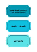Vorschau - Anderer Materialtyp - Belohnungs-Tickets - Deckblatt