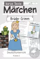 Vorschau - Arbeitsblätter - Märchen in Kurzfassung | Brüder Grimm - Deckblatt