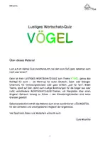 Vorschau - Arbeitsblätter - Lustiges Wortschatz-Quiz VÖGEL - Seite 2