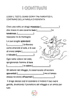 anteprima - Esercizi - Arricchimento lessicale. I contrari - Pagina 1