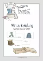 Vorschau - Unterrichtsreihen - Winterkleidung Wörter intensiv üben - Deckblatt