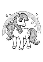 Vorschau - Arbeitsblätter - Ausmalbilder Pony Materialpaket - Seite 2