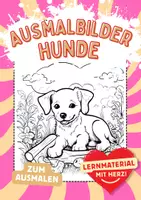 Vorschau - Arbeitsblätter - Ausmalbilder Hunde - Deckblatt