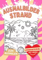 Vorschau - Arbeitsblätter - Ausmalbilder Strand - Seite 1