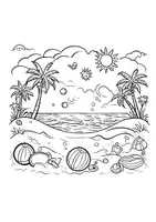Vorschau - Arbeitsblätter - Ausmalbilder Strand - Seite 3