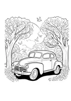 Vorschau - Arbeitsblätter - Ausmalbild Autos Fahrzeuge Fensterbilder Mandala Bilder ausmalen - Seite 3