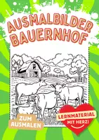 Vorschau - Arbeitsblätter - Ausmalbild Bauernhof Tiere Fensterbilder Mandala Bilder ausmalen - Deckblatt