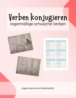 Vorschau - Arbeitsblätter - Verben konjugieren / Verbendungen - Deckblatt
