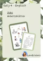 Vorschau - Arbeitsblätter - Arbeitsblätter zum Thema "Jobs" (Sally 4 - Englisch) - Deckblatt