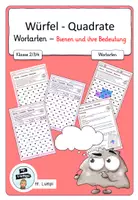 Vorschau - Arbeitsblätter - Würfel Quadrate Wortarten - Bienen und ihre Bedeutung - Deckblatt