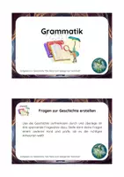 Vorschau - Stationenlernen - Karteikarten zur Hörgeschichte– Grammatik, Schreiben & Gestalten - Seite 1