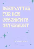 Vorschau - Arbeitsblätter - Deckblätter für den Geschichtsunterricht - Deckblatt