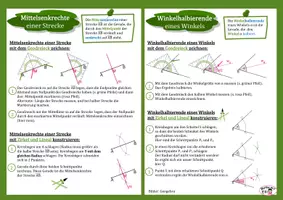 Vorschau - Merkblätter - Info Mittelsenkrechte Winkelhalbierende im Dreieck - Seite 2