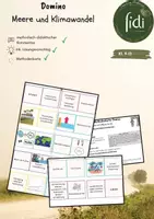 Vorschau - Spiele - Domino - Meeresräume: Klimawandel und Meere (Erderwärmung) - Deckblatt