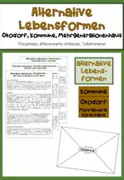 Vorschau - Arbeitsblätter - Alternative Lebensformen - Ökodorf, Kommune, Mehrgenerationshaus - Deckblatt