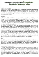 Vorschau - Arbeitsblätter - Alternative Lebensformen - Ökodorf, Kommune, Mehrgenerationshaus - Seite 3