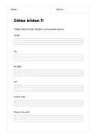 Vorschau - Arbeitsblätter - Sätze bilden Übungen: Wort-Satz - Seite 3