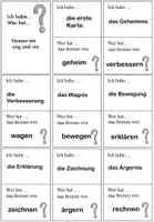 Vorschau - Spiele - Nomen mit -ung und -nis Lesespiel „Ich habe, wer hat“ - Seite 2