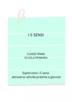 anteprima - Clipart / Immagini originali - 5 sensi: attività pratiche e giocose - Pagina di copertina