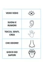 anteprima - Clipart / Immagini originali - 5 sensi: attività pratiche e giocose - Pagina 1