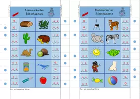Vorschau - Stationenlernen - Klammerkarten Silbenkapitäne (Vokale) - Seite 2