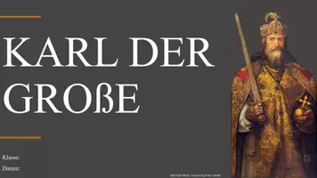Vorschau - Präsentationen/Tafelbilder - Karl der Große Präsentation | Legasthenie Schrift - Seite 1