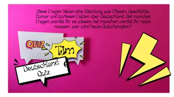 Vorschau - Unterrichtsreihen - Quiz Deutschland TOP Gestaltung - Deckblatt