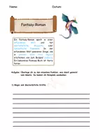 Vorschau - Arbeitsblätter - Genre Fantasy - Deckblatt