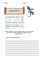 Vorschau - Arbeitsblätter - Genre Fantasy - Seite 1