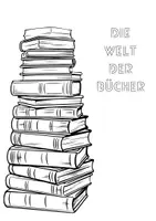 Vorschau - Arbeitsblätter - Die Welt der Bücher - Deckblatt