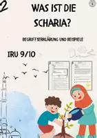 Vorschau - Arbeitsblätter - Was ist die Scharia? Begriffserklärung und Beispiele - Deckblatt