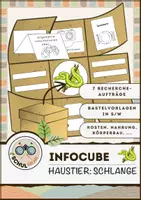 Vorschau - Arbeitsblätter - Infocube: Haustiere | Schlange - Deckblatt
