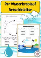 Vorschau - Arbeitsblätter - Wasserkreislauf - differenzierte Arbeitsblätter - Deckblatt